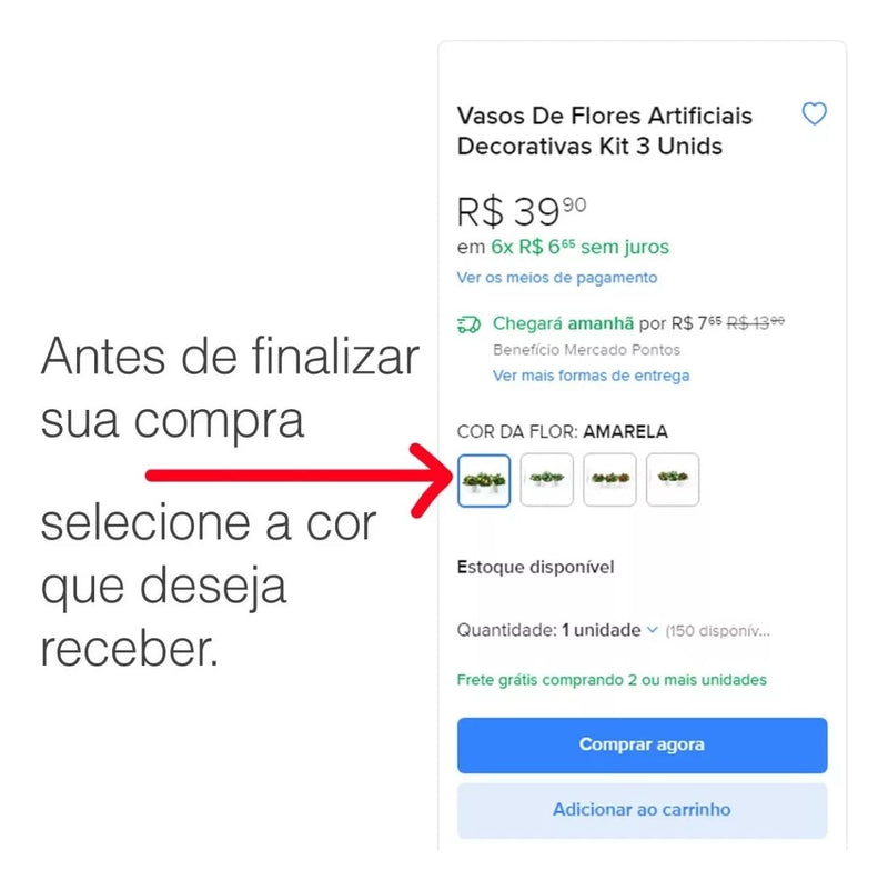 Plantas Decorativas Kit Com 3 Vasinhos Arranjo Artificial